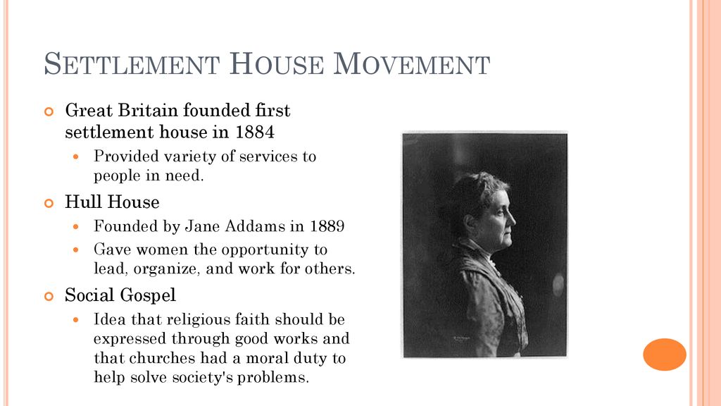 Settlement House Movement