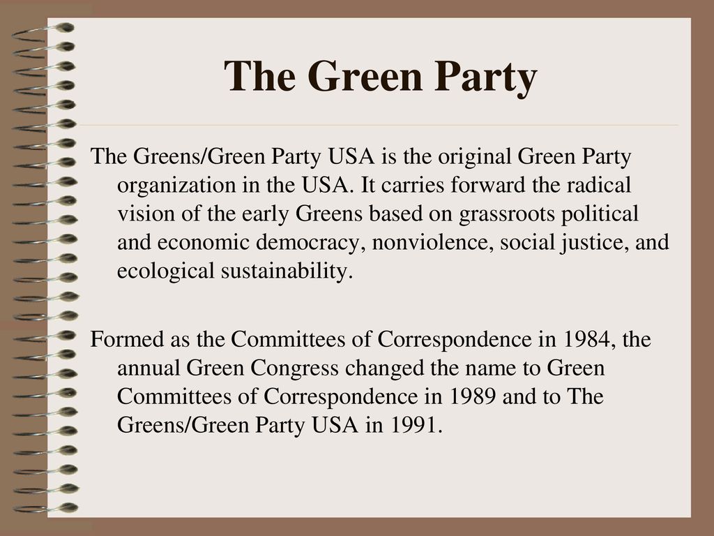 who formed the green party
