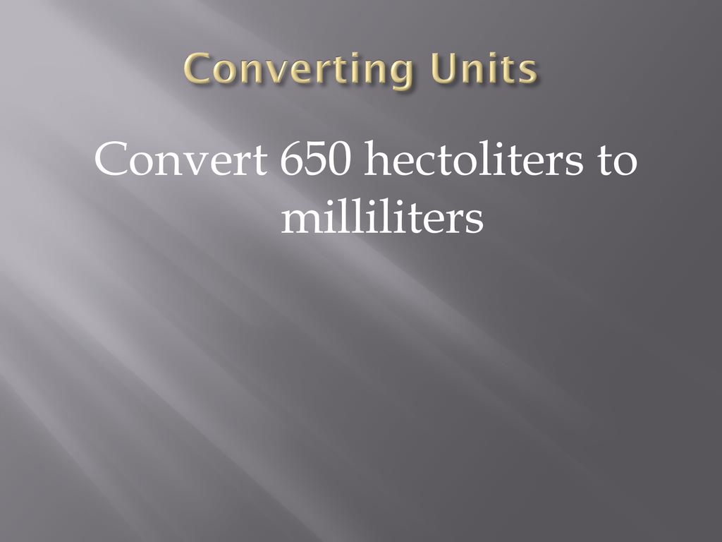 Converting units practice problems ppt download