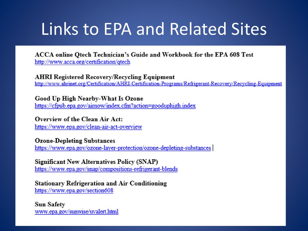 Technician Certification For Refrigerants Answer Key Epa
