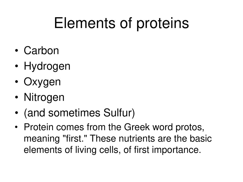 protein elements