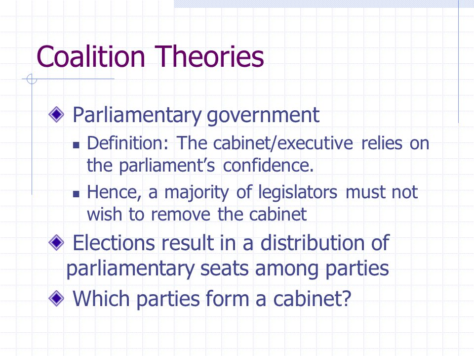 Cabinets Majoritarian Democracy Single Party Majority Executive
