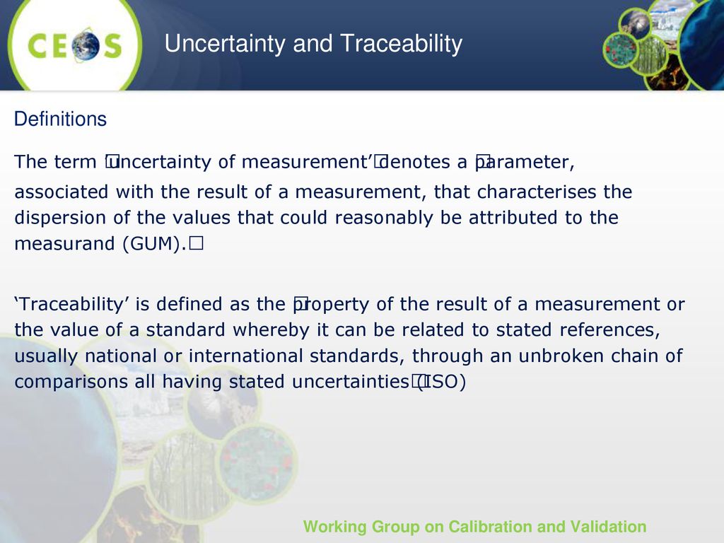 Uncertainty and Traceability