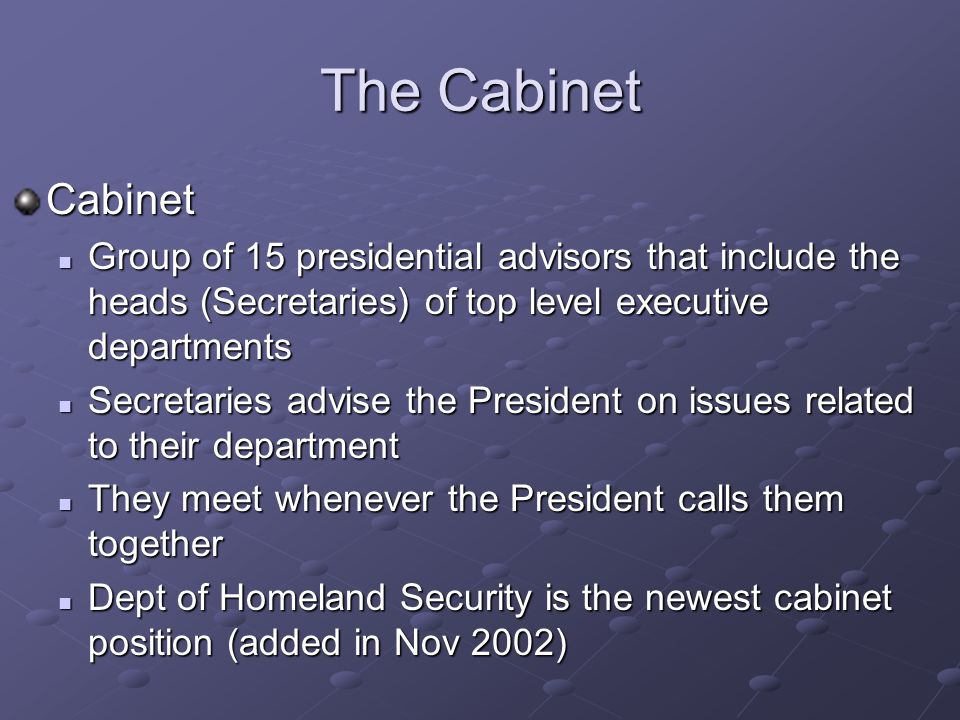 Presidential Advisors And Executive Agencies Ppt Video Online