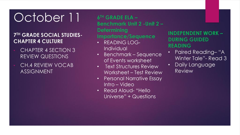 Sequence Text Structure Review (Video)