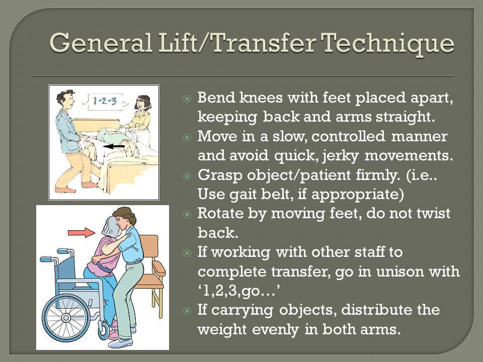 General Lift/Transfer Technique