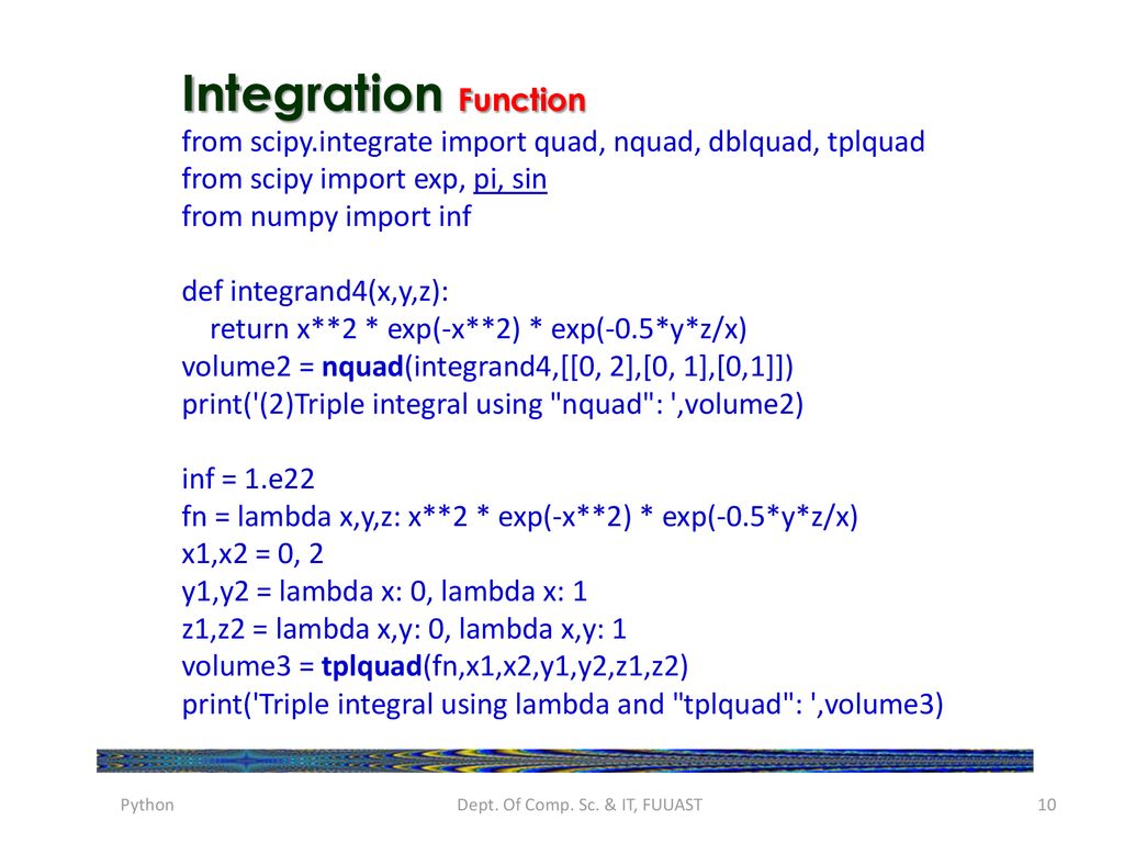 scipy quad scipy quad