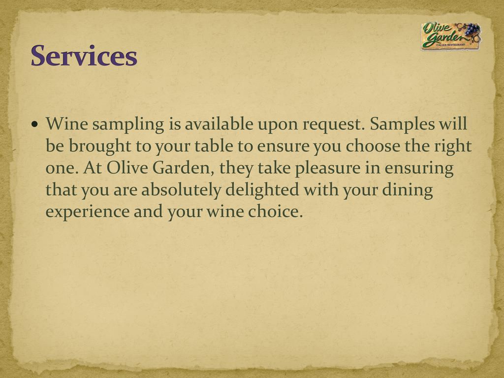 Olive Garden Marketing Plan Ppt Download