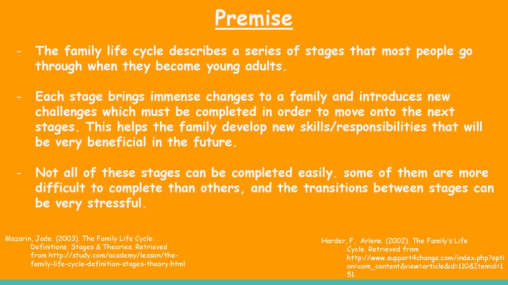 Stage of life definition