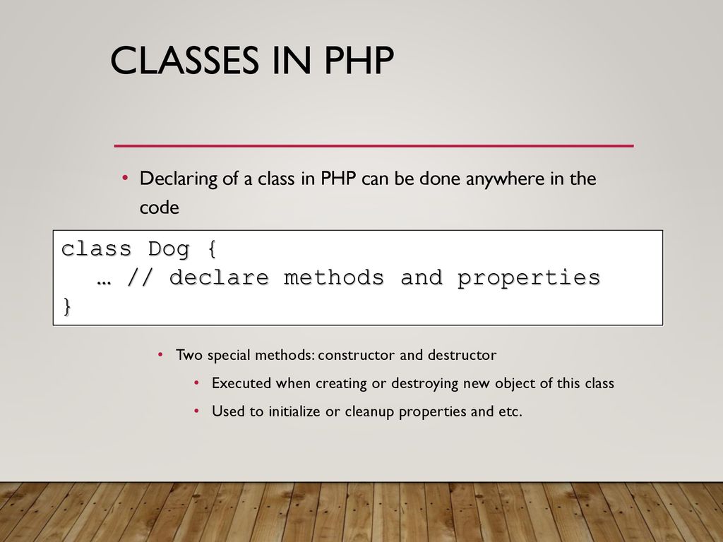 Object-Oriented Programming in PHP - ppt download