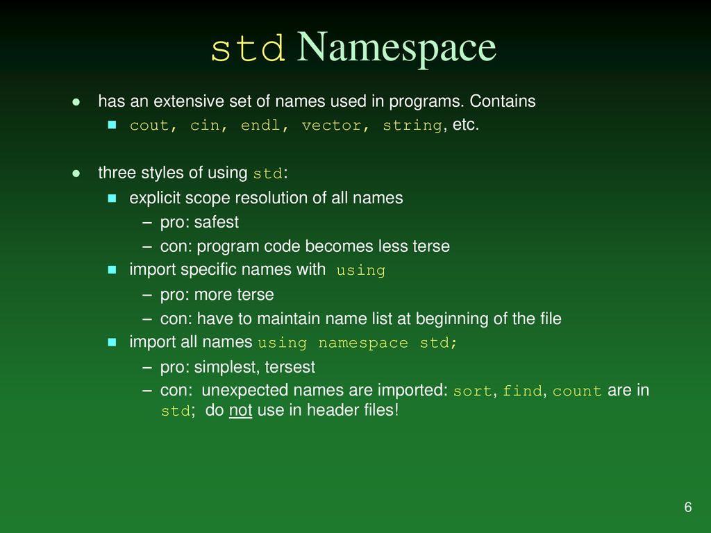 Namespaces how shall i name thee ppt download