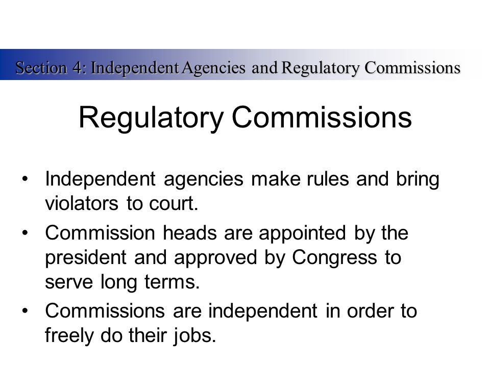 Regulatory Commissions