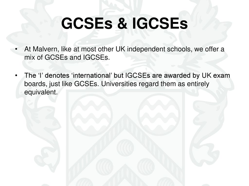 Malvern college briefing on i gcse choices ppt download