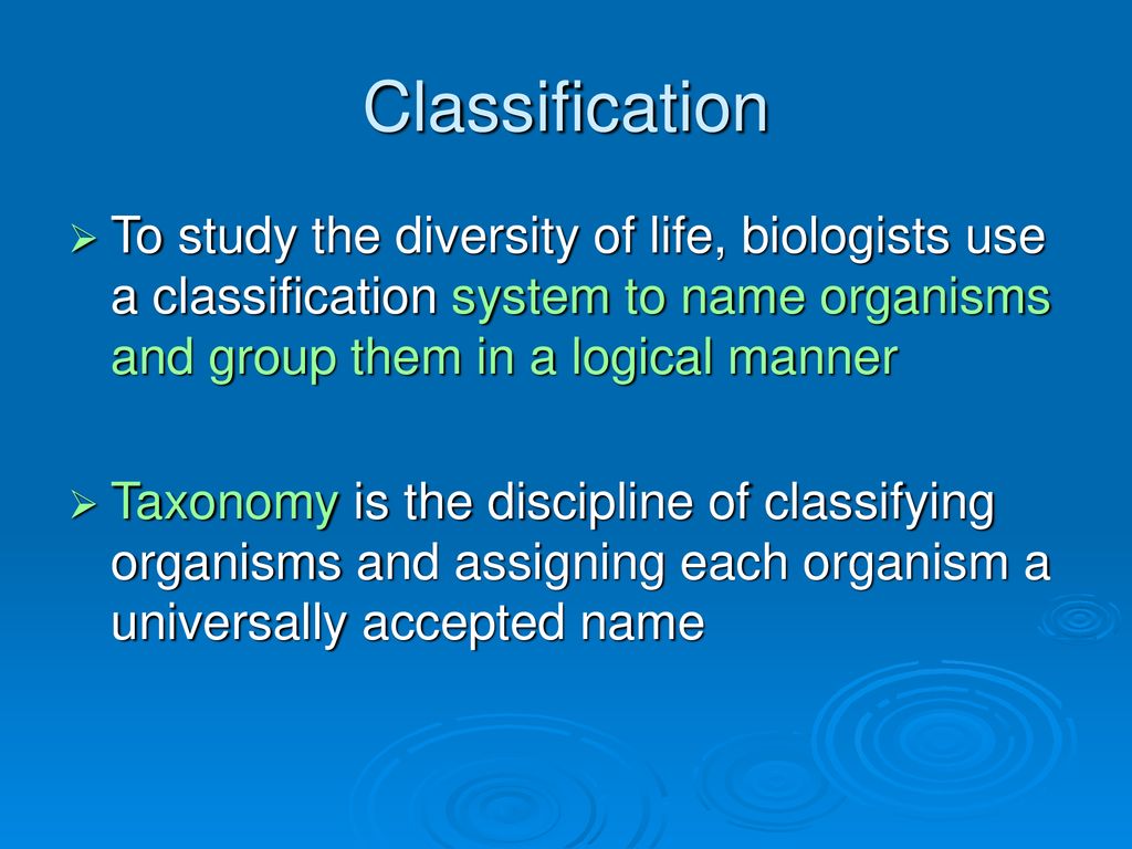 Classification Chapter ppt download