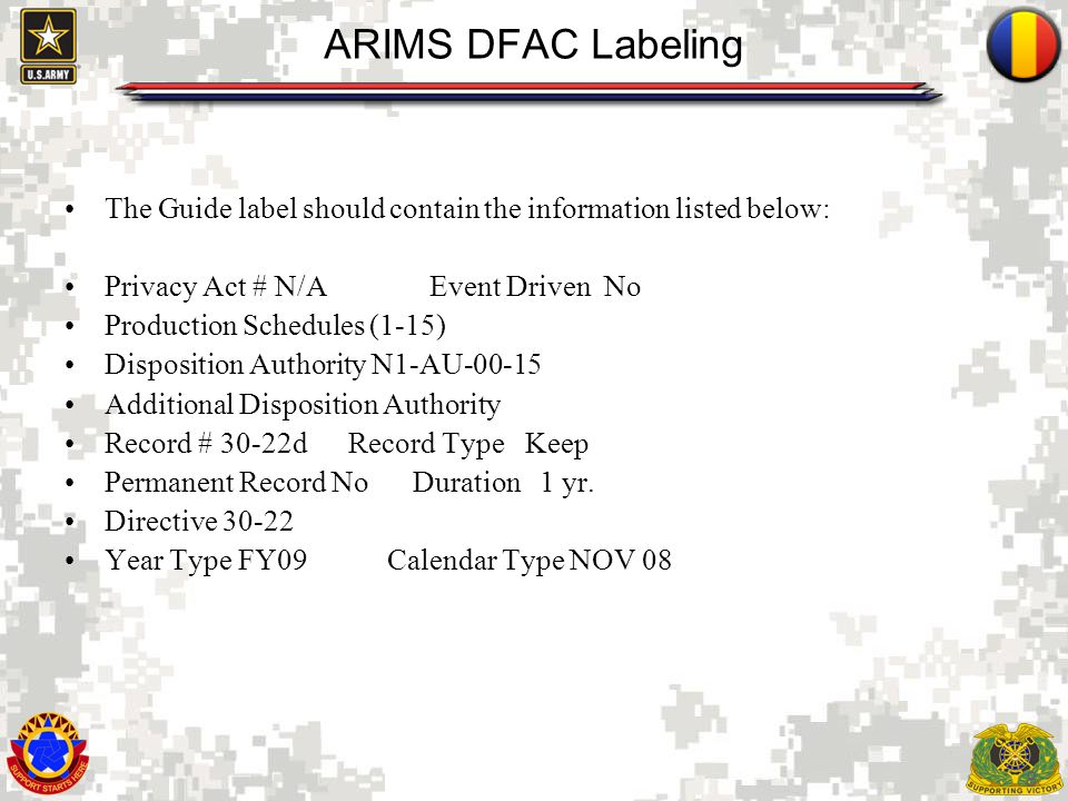 Army Record Information Management System