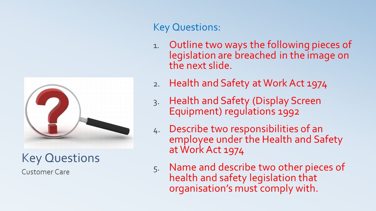 Key Questions Key Questions: