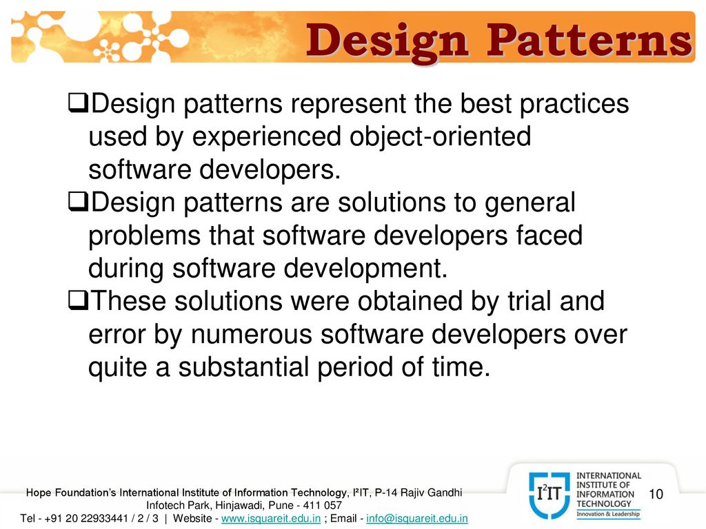 DESIGN PATTERNS : Introduction - ppt download