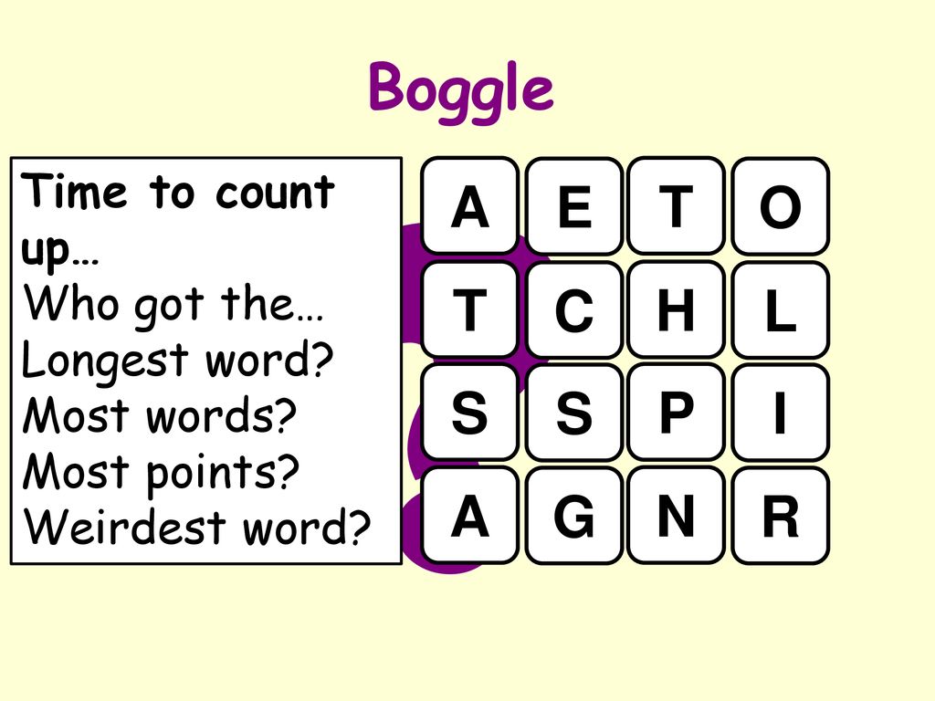Literacy Activity Boggle Ppt Download