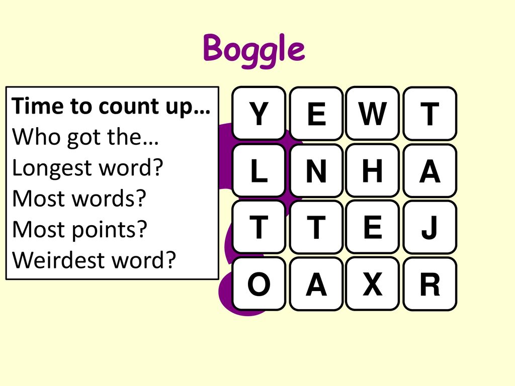 Literacy Activity Boggle Ppt Download