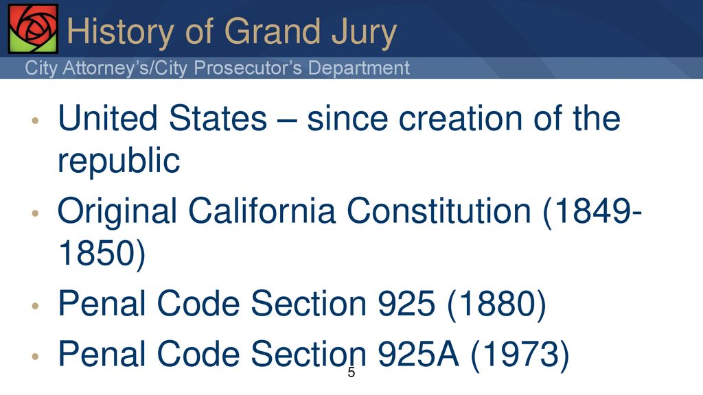 California Civil Grand Juries Michael P ppt download