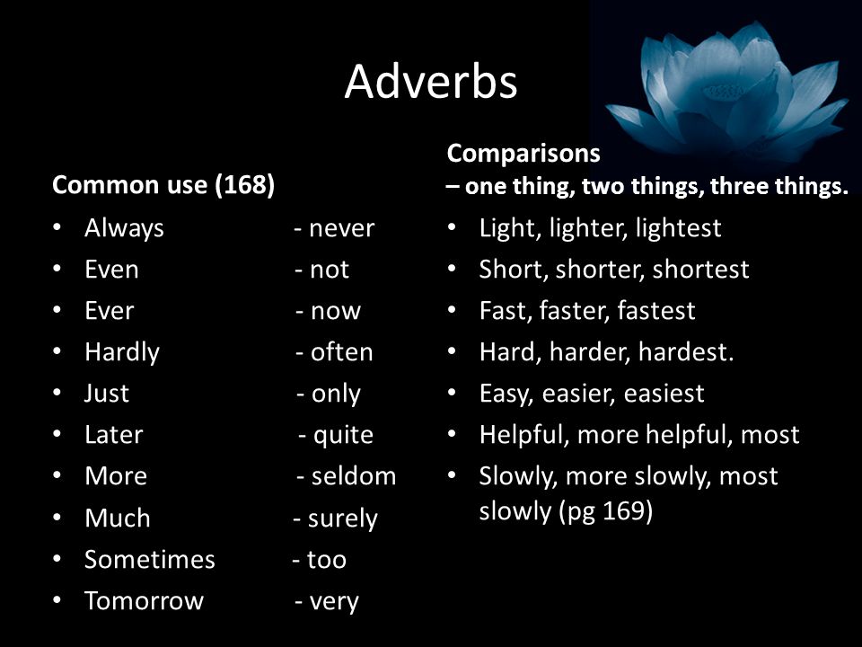 Adjectives, Adverbs, Parallel structure - ppt download
