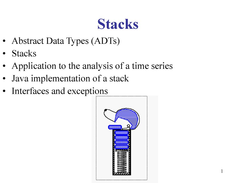 Stacks Abstract Data Types (ADTs) Stacks - ppt download