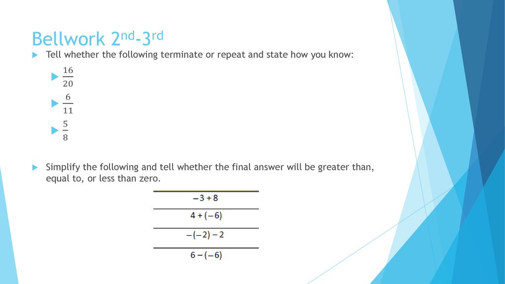 Lesson understanding subtraction of rational numbers ppt download