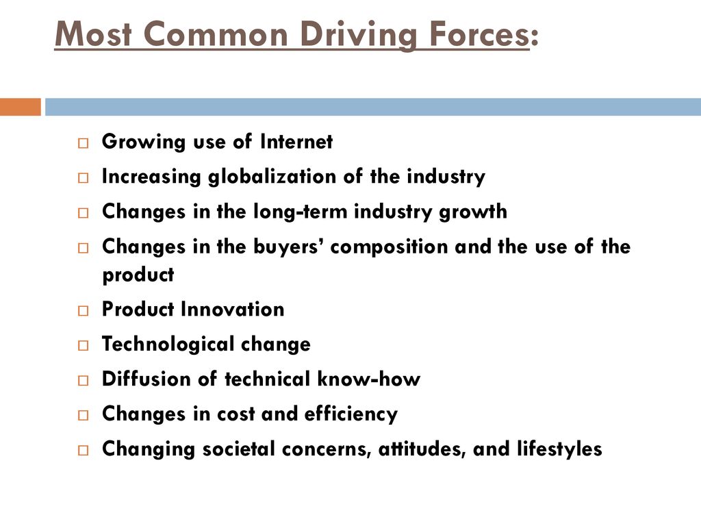 industry driving forces