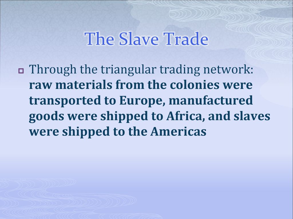 Time Progression of Slave Trade - ppt download