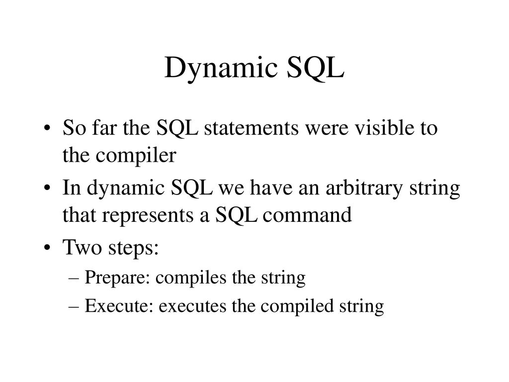 Lecture 17: Systems Aspects of SQL - ppt download