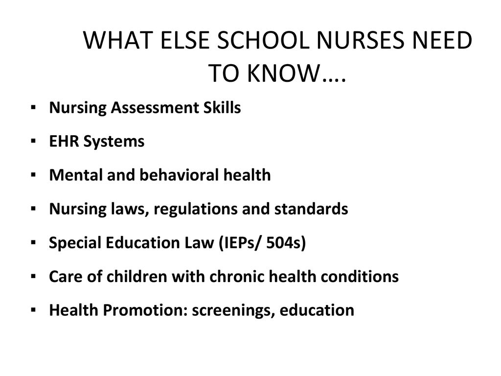 Electronic Charting For School Nurses