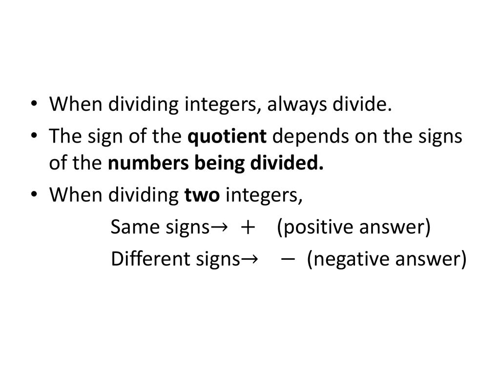 Section 1 9 Multiplying And Dividing Integers Ppt Download section-1-9-multiplying-and-dividing-integers-ppt-download