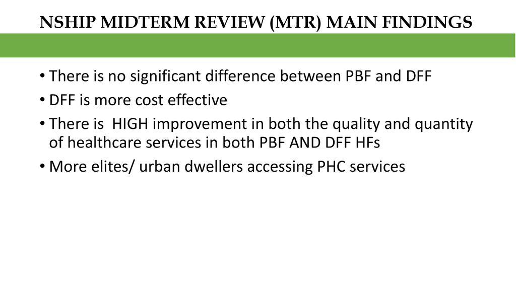 Nigeria State Health Investment Project (NSHIP) Nasarawa State ppt