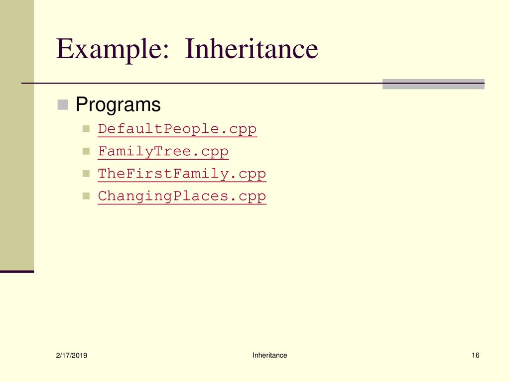 Inheritance: The Fundamental Functions - ppt download