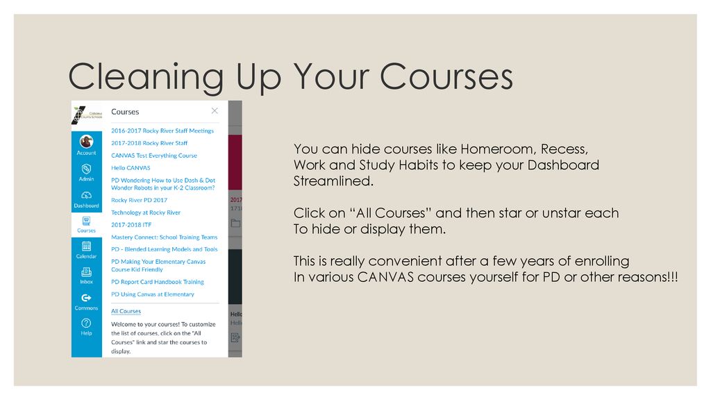 Cleaning Up Your Courses