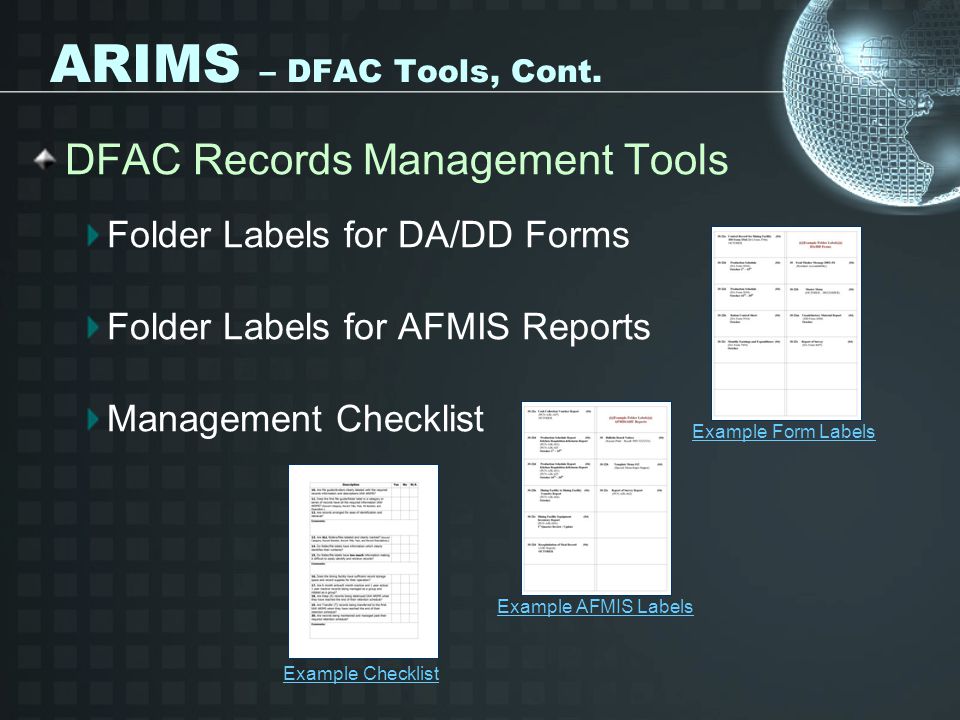 The Army Records Information Management System - ppt download