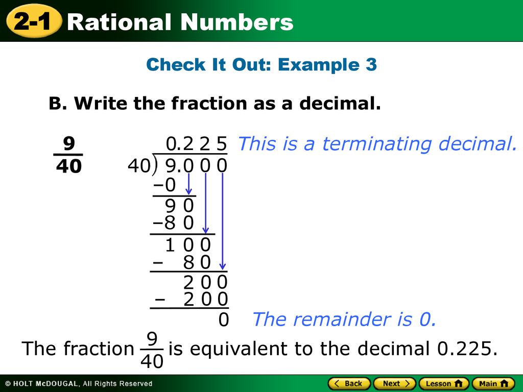 This is a terminating decimal –0 9 – – 8 2 – 2