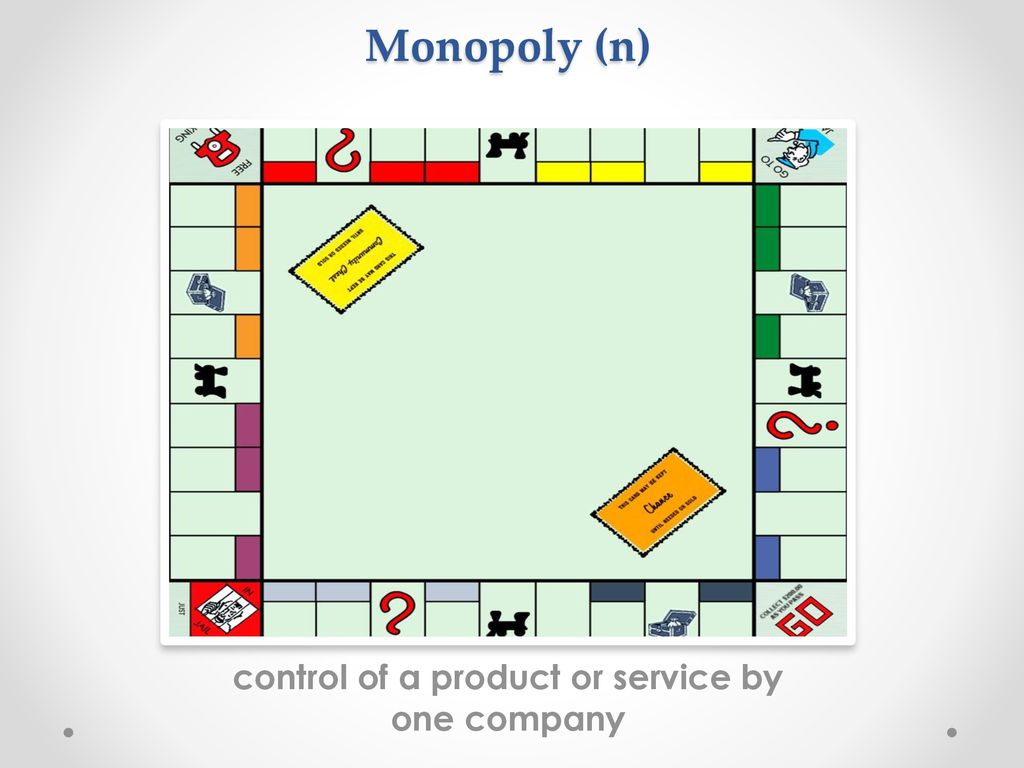 control of a product or service by one company