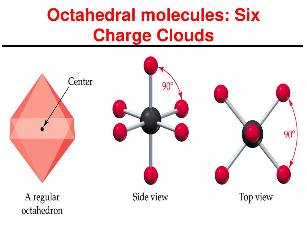 Octahedral molecules: Six Charge Clouds