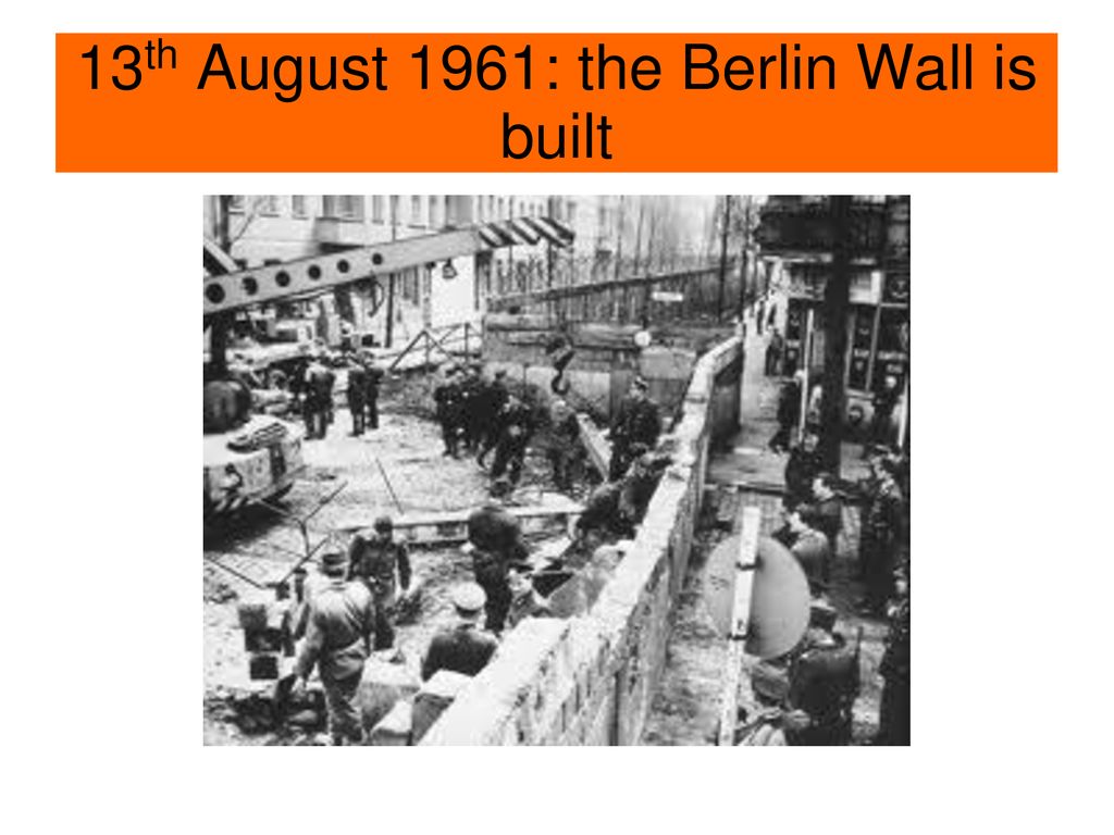 THE BERLIN WALL. - ppt download