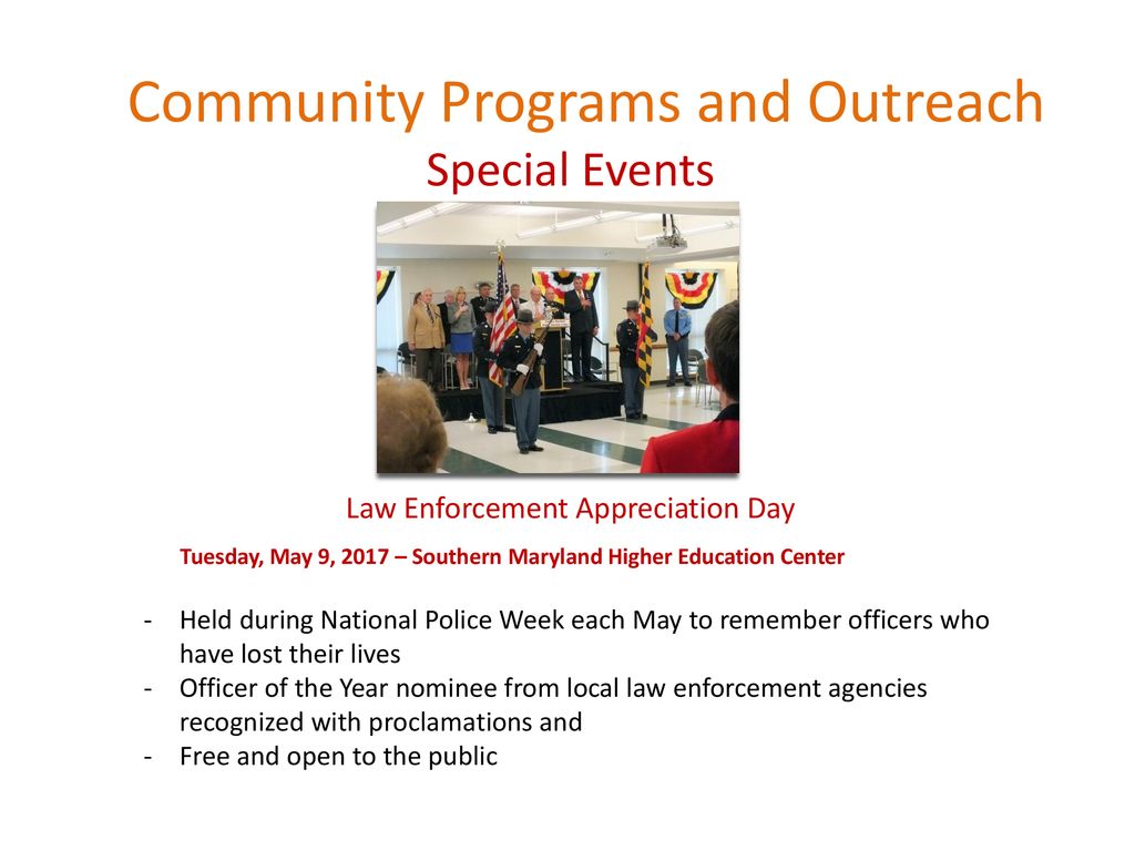 Community Programs and Outreach