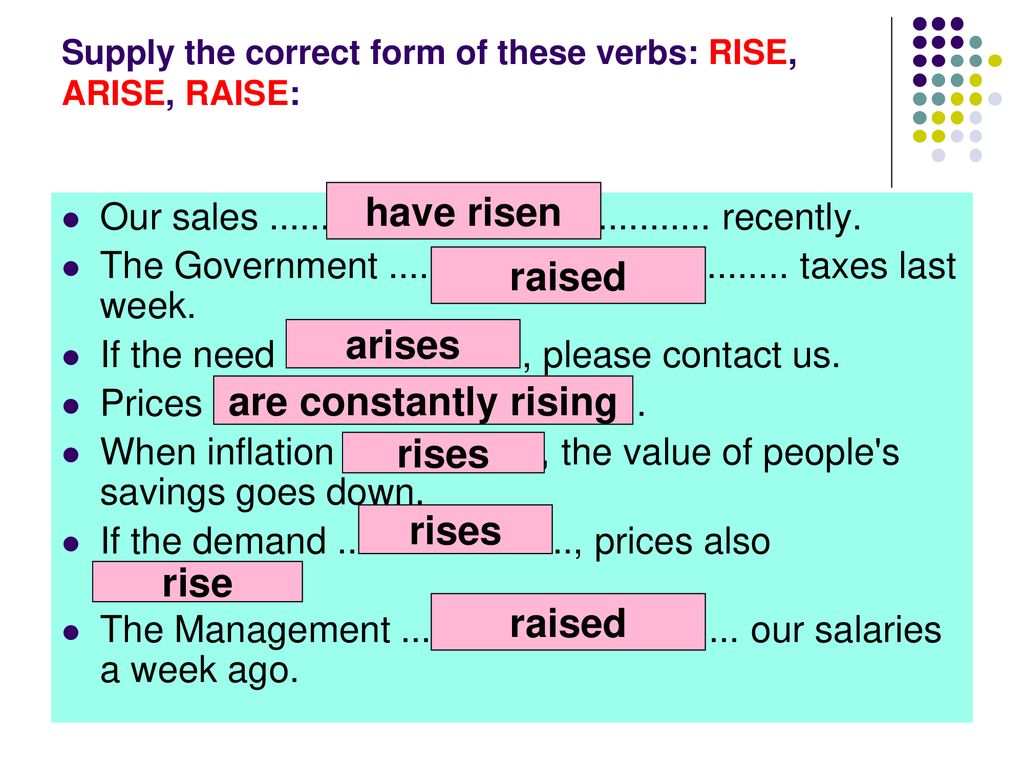 Fill in life raise display. Rise raise Arise. Rise raise разница. Rise raise Arise разница. Глаголы Rise raise Arise.