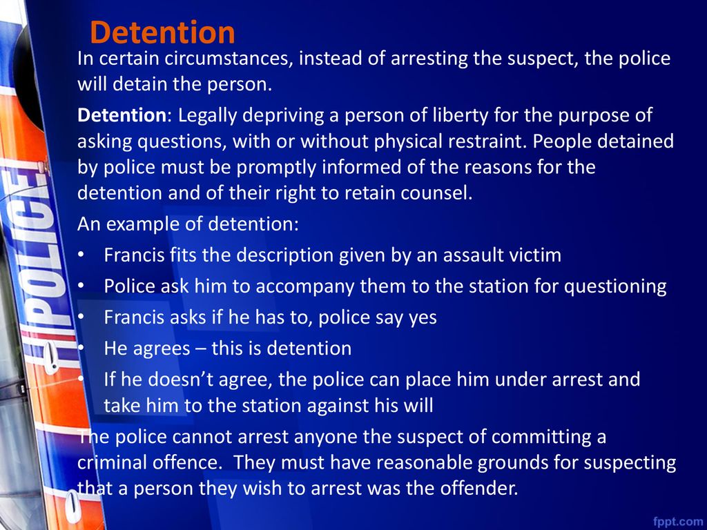 Arrest and Detention. ppt download