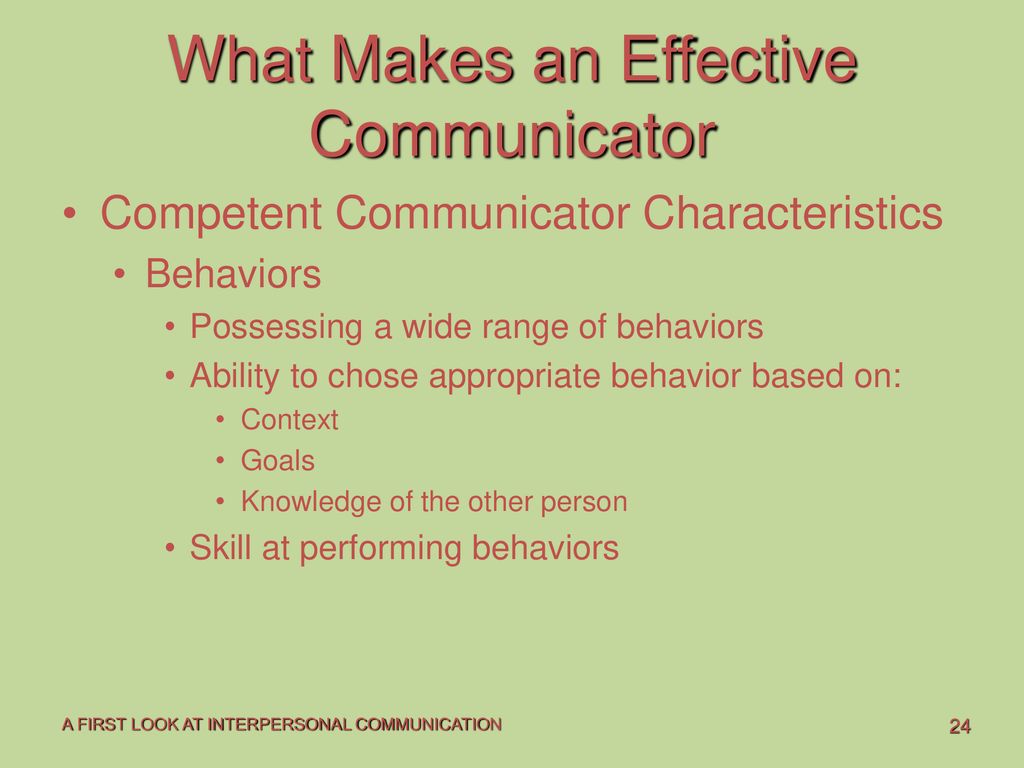 Introduction to interpersonal communication ppt download