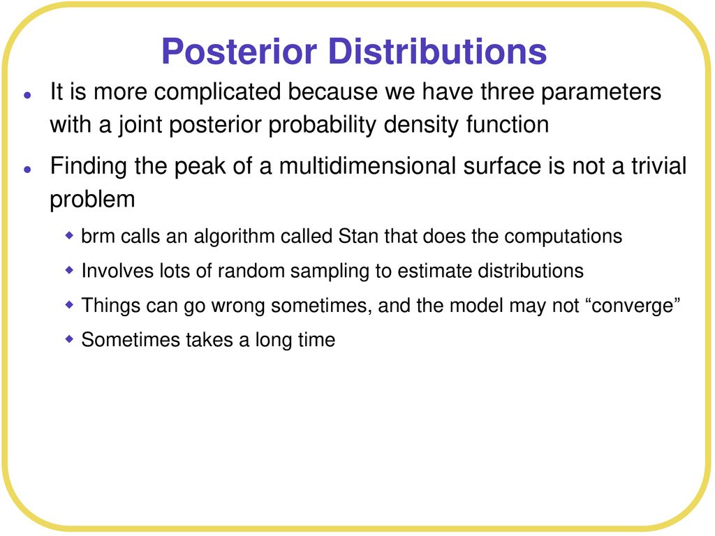 Posterior Distributions