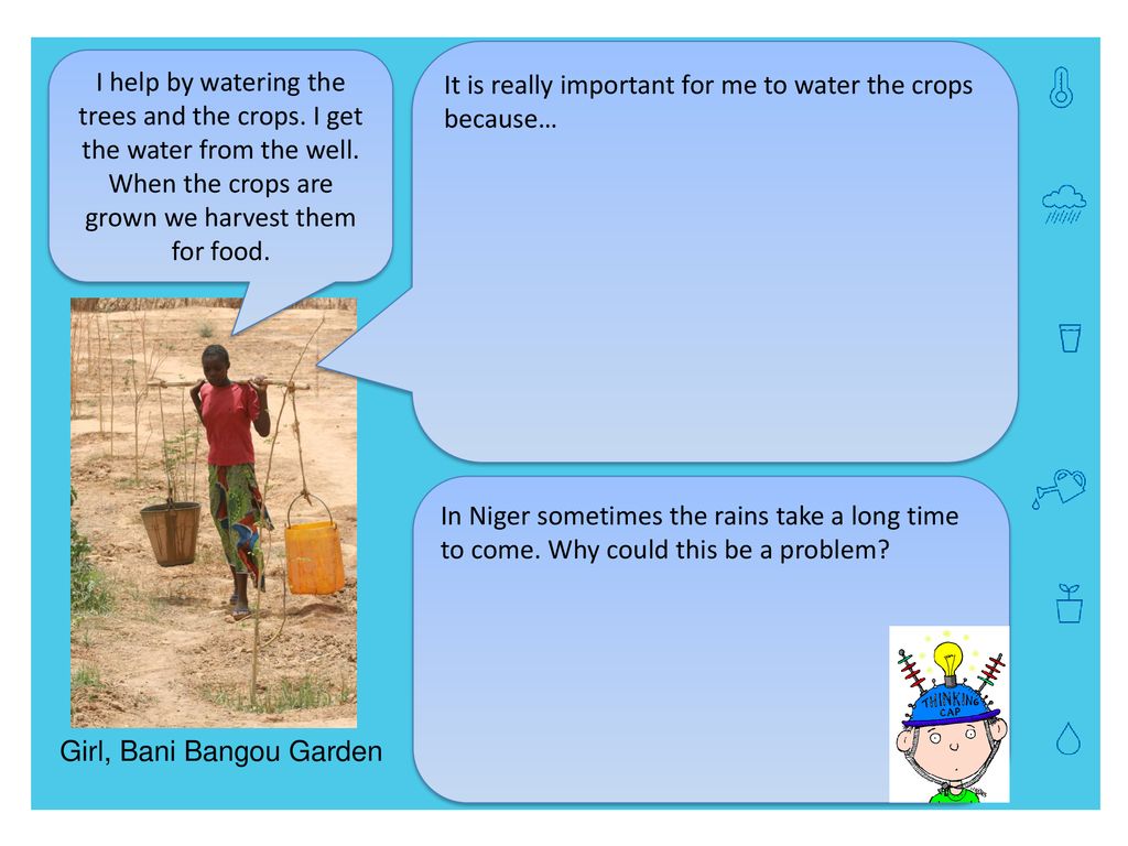 It is really important for me to water the crops because…