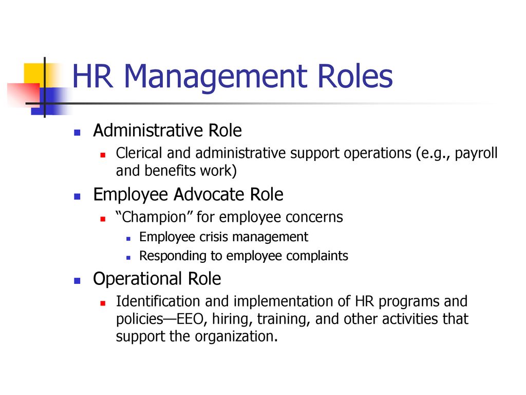 HR ROLES. - ppt download