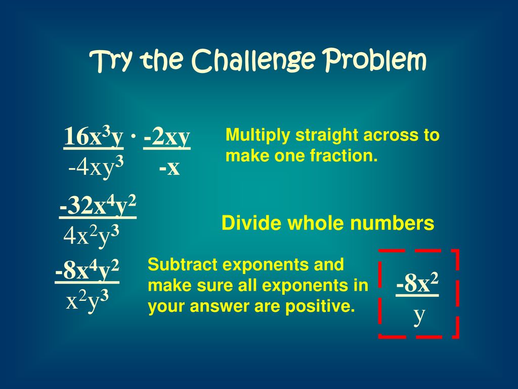 Multiplication and Division Properties of Exponents - ppt download