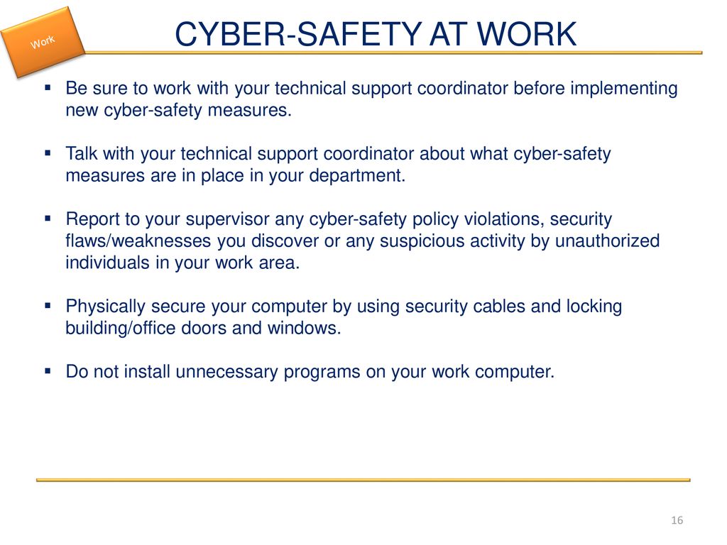 CYBER-SAFETY BASICS A computer security tutorial for - ppt download