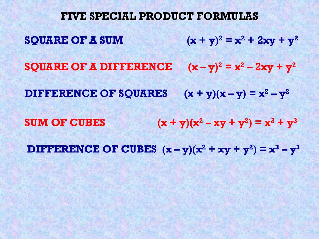 Factoring Sums And Differences Of Cubes Ppt Download